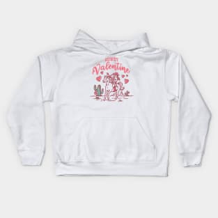 Howdy Valentine Kids Hoodie